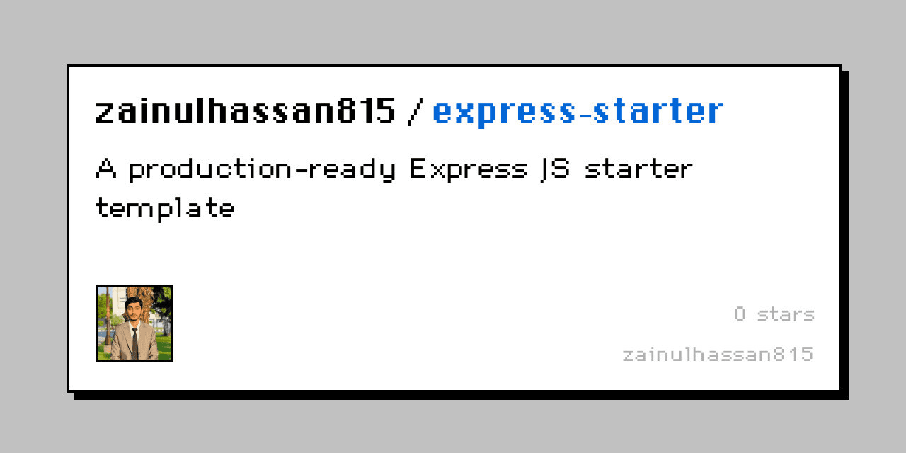 Express Starter JS